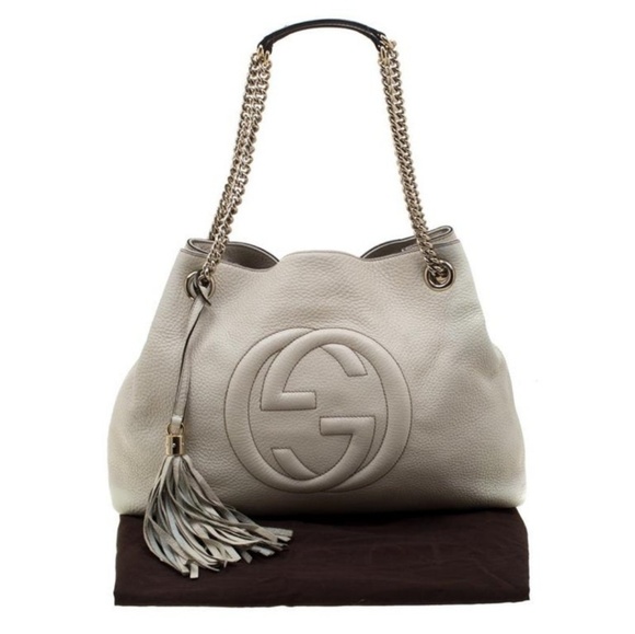 Authentic Gucci Soho medium off white leather bag - Picture 1 of 8